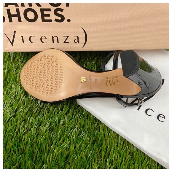 Vicenza Metallic Bow T-Strap Heels - Picture 8 of 13